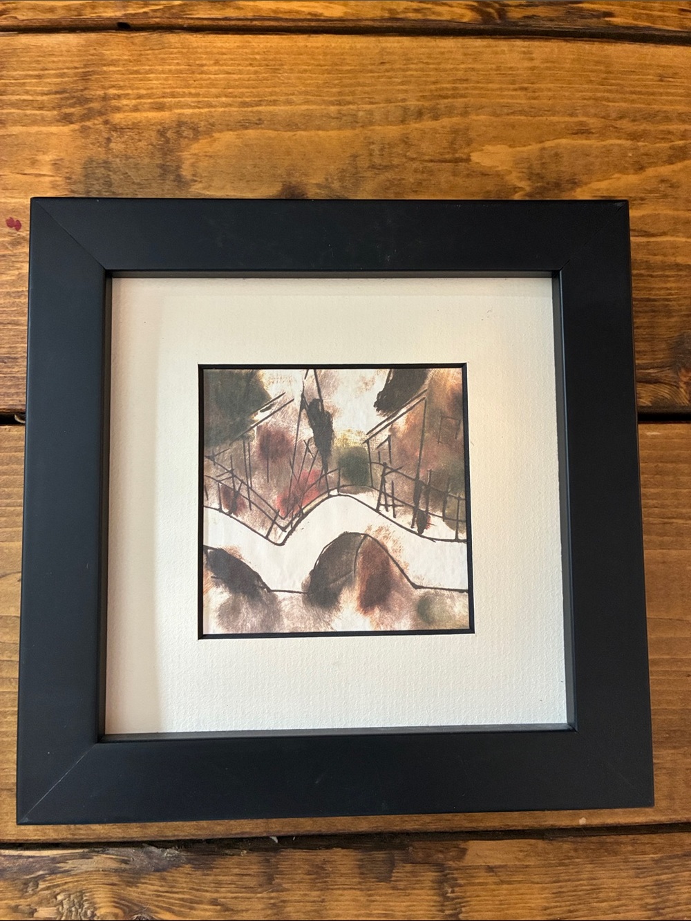 Mark Raven Amsterdam Art "Brug 3" Framed Print